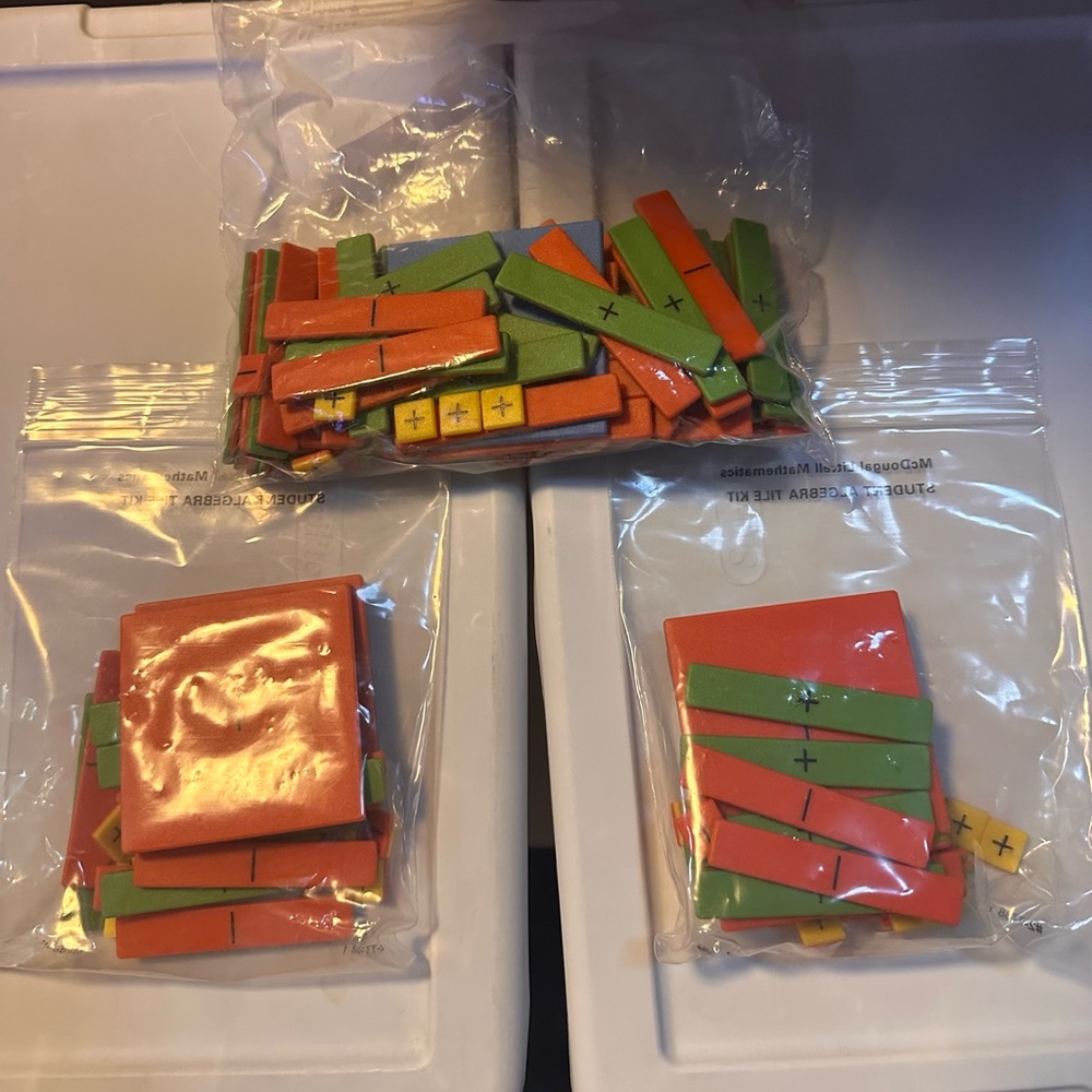 Colorful Math Manipulatives Set